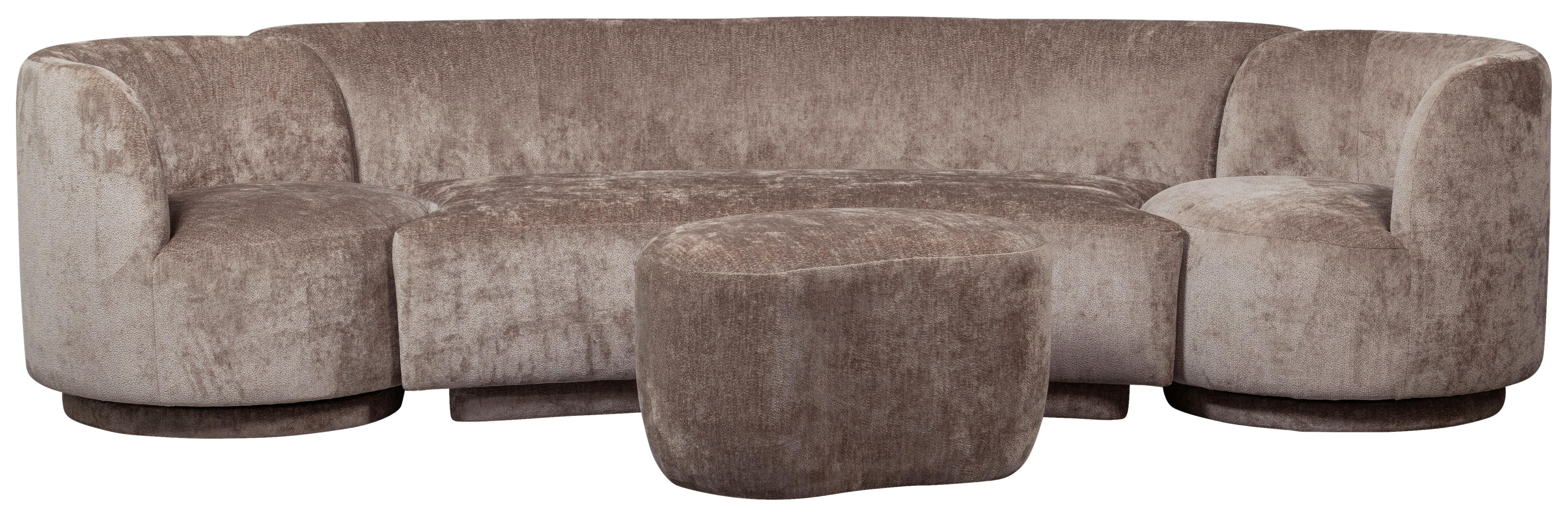 Hocker Popular Taupe B: 73cm Textil Livetastic Möbel > Sessel > Hocker Taupe