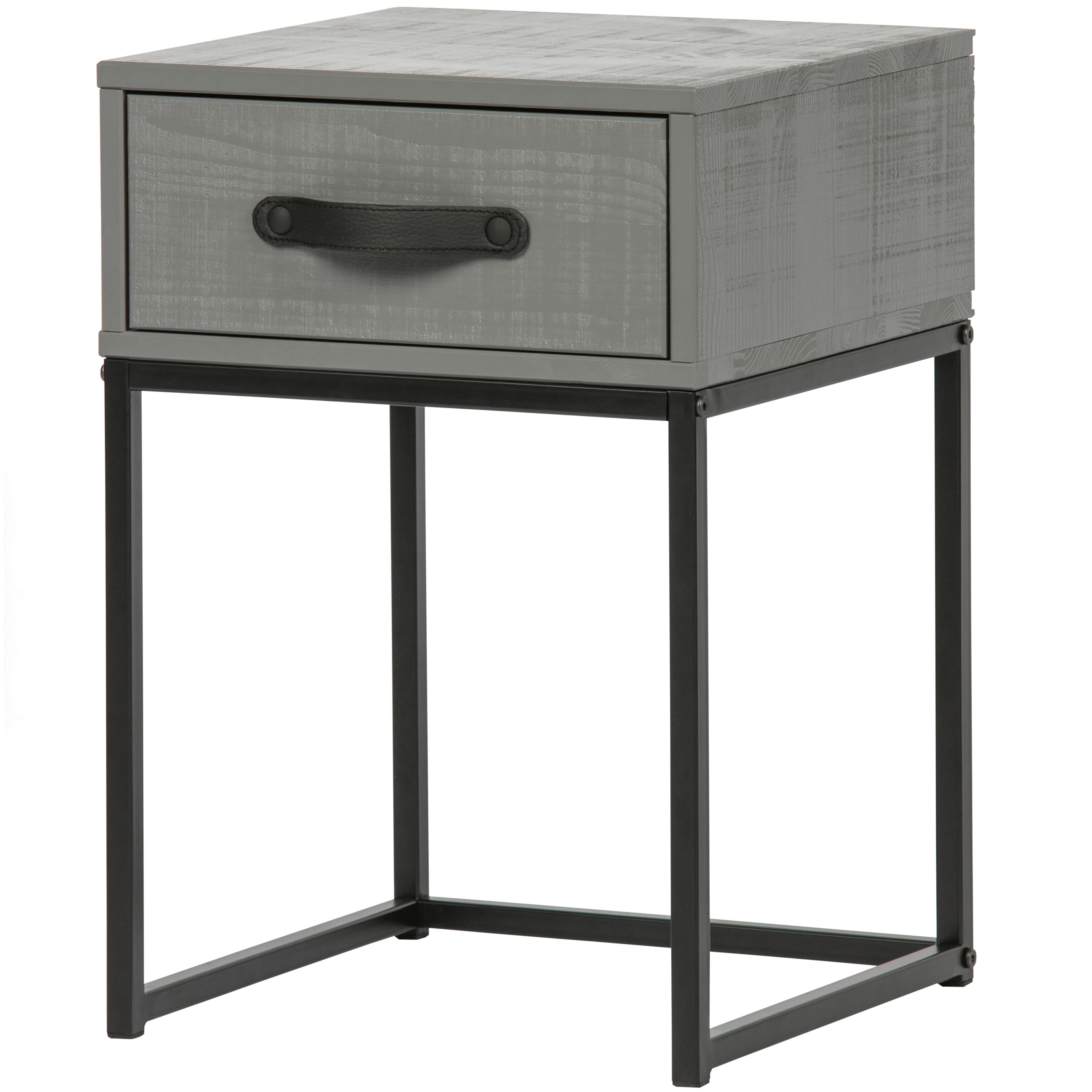 wohnli-moebel-suche-001883040802 Wohnli Möbelsuche - Nachttisch Morris Grau/Schwarz