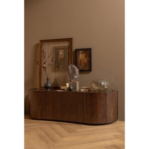Kommode Sense Walnussfarben B: 160cm Holz Livetastic Möbel > Kommoden & Schubladenschränke > Kommoden Braun