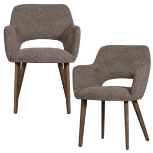 wohnli-moebel-suche-001883044603 Wohnli Möbelsuche - Armlehnstuhl-Set Murat Braun/Taupe B: 61cm