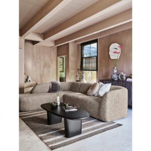 Ecksofa Sloping Naturfarben S: 225x274cm Textil Livetastic Möbel > Sofas & Couches > Wohnlandschaften > Ecksofas > XXL Ecksofas Braun