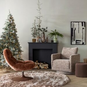 Cocktailsessel Oska Braun Textil Livetastic Möbel > Sessel > Polstersessel Braun