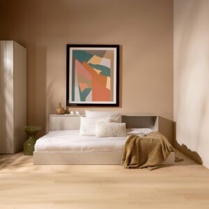 Bodenbett Carter Grau ca. 90x200 cm Holz MID.YOU Möbel > Betten Grau