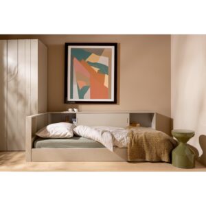 Bodenbett Carter Grau ca. 90x200 cm Holz MID.YOU Möbel > Betten Grau