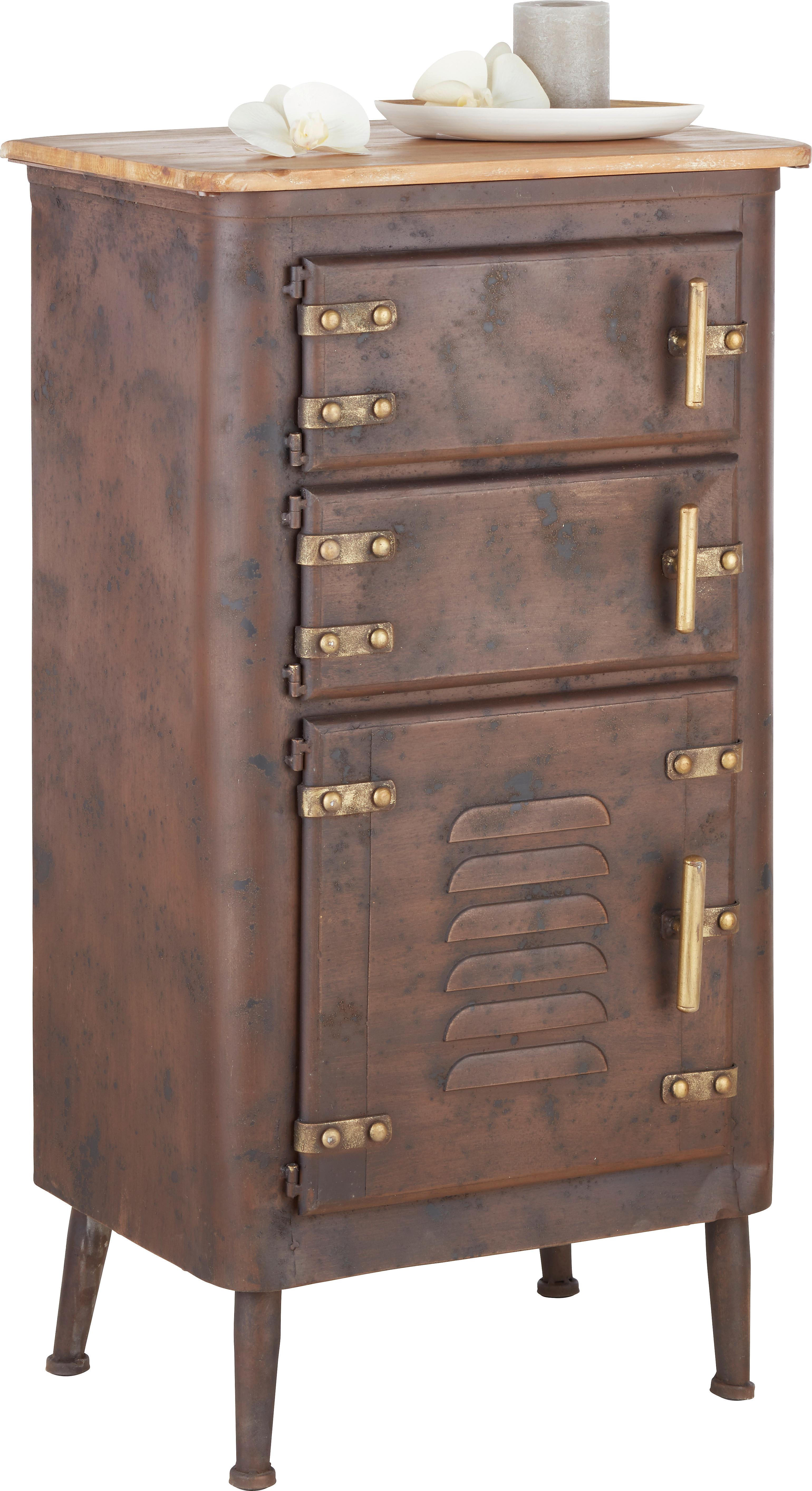 wohnli-moebel-suche-001889000301 Wohnli Möbelsuche - Kommode in Braun/Goldfarben