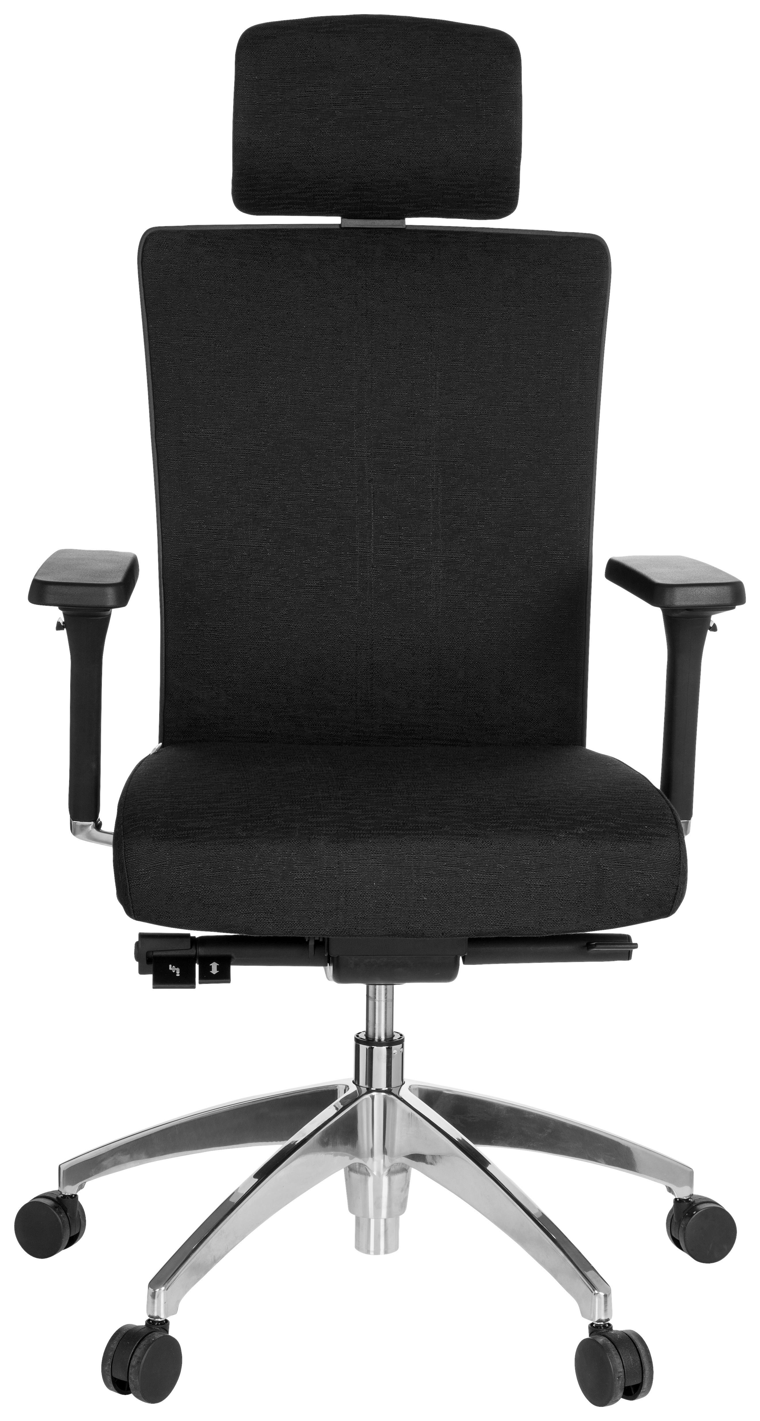 Drehstuhl Astra Lux Schwarz Kunststoff, Textil MID.YOU Möbel > Stühle > Bürostühle > Bürostühle ergonomisch Schwarz