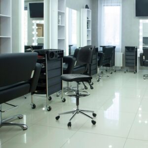 Bürohocker Top Work 23 Schwarz/Chromfarben Metall, Kunststoff MID.YOU Möbel > Sessel > Hocker Schwarz
