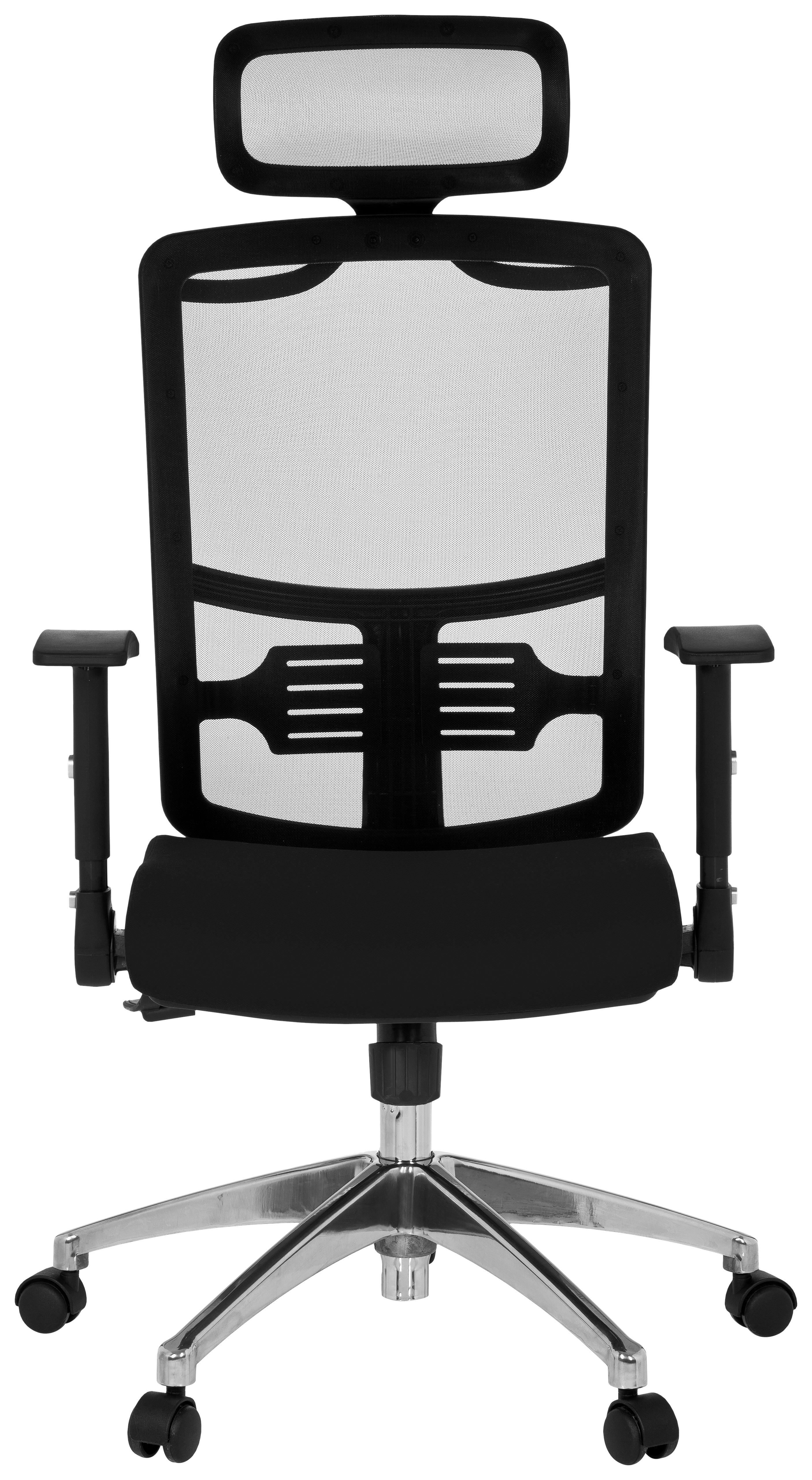 Drehstuhl Cayen Schwarz ca. 56x112x46cm Kunststoff, Textil MID.YOU Wohnzimmermöbel Schwarz