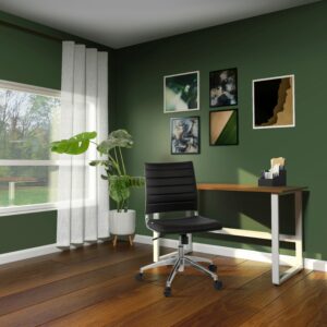 Drehstuhl Trisha Chromfarben/Schwarz Textil MID.YOU Möbel > Stühle > Bürostühle > Bürostühle ergonomisch Schwarz