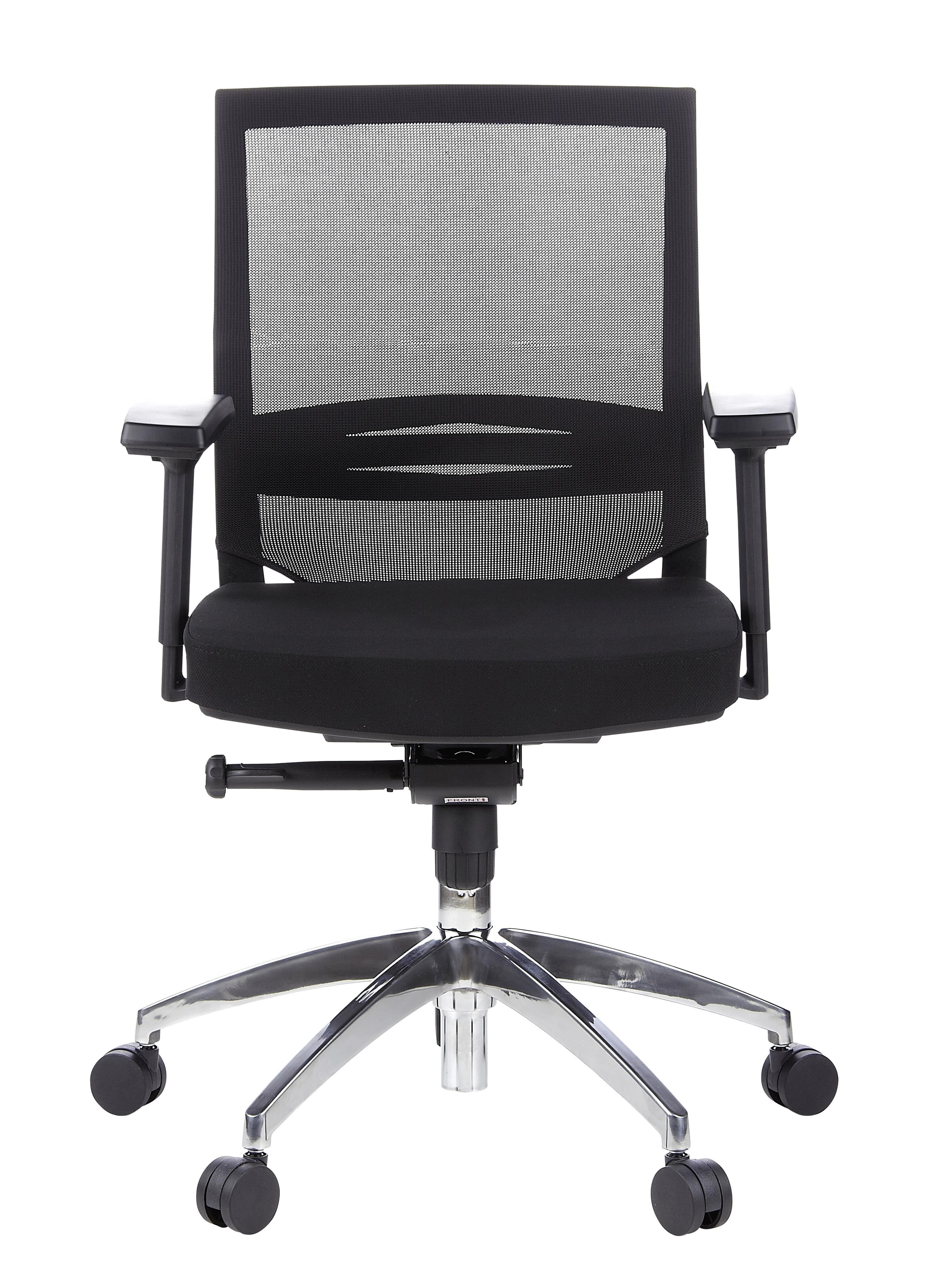 Drehstuhl Porto Pro Schwarz ca. 59x108x49cm Kunststoff, Textil MID.YOU Wohnzimmermöbel Schwarz