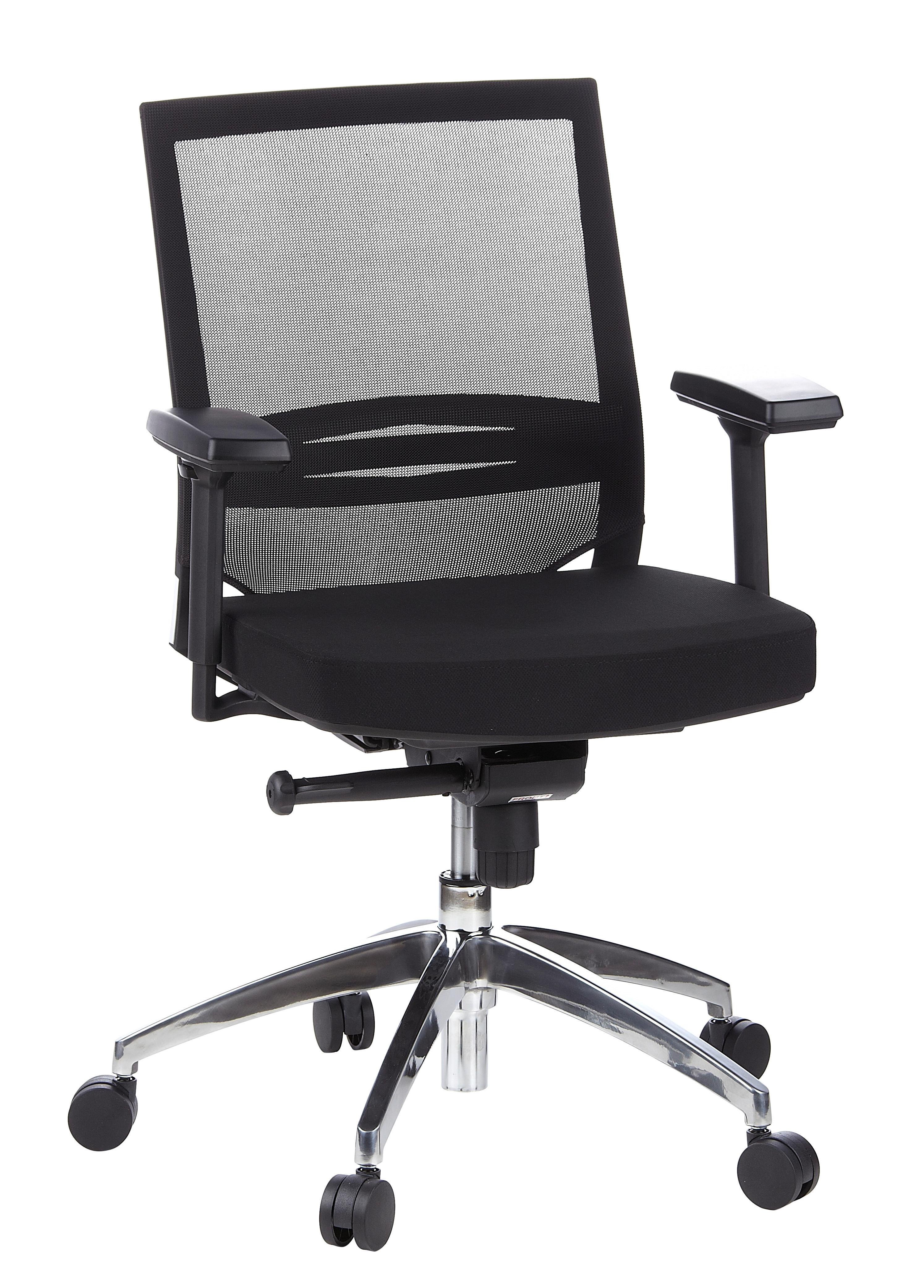 Wohnli Möbelsuche - Drehstuhl Porto Pro Schwarz ca. 59x108x49cm