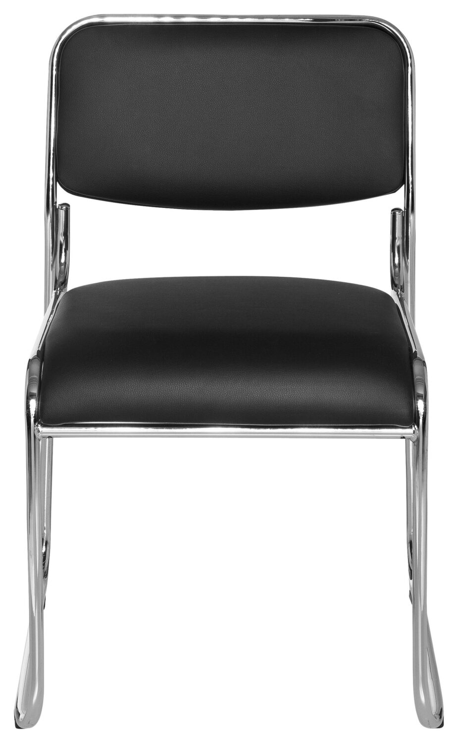 Besucherstuhl Kolta Schwarz Metall, Textil MID.YOU Wohnzimmermöbel Schwarz