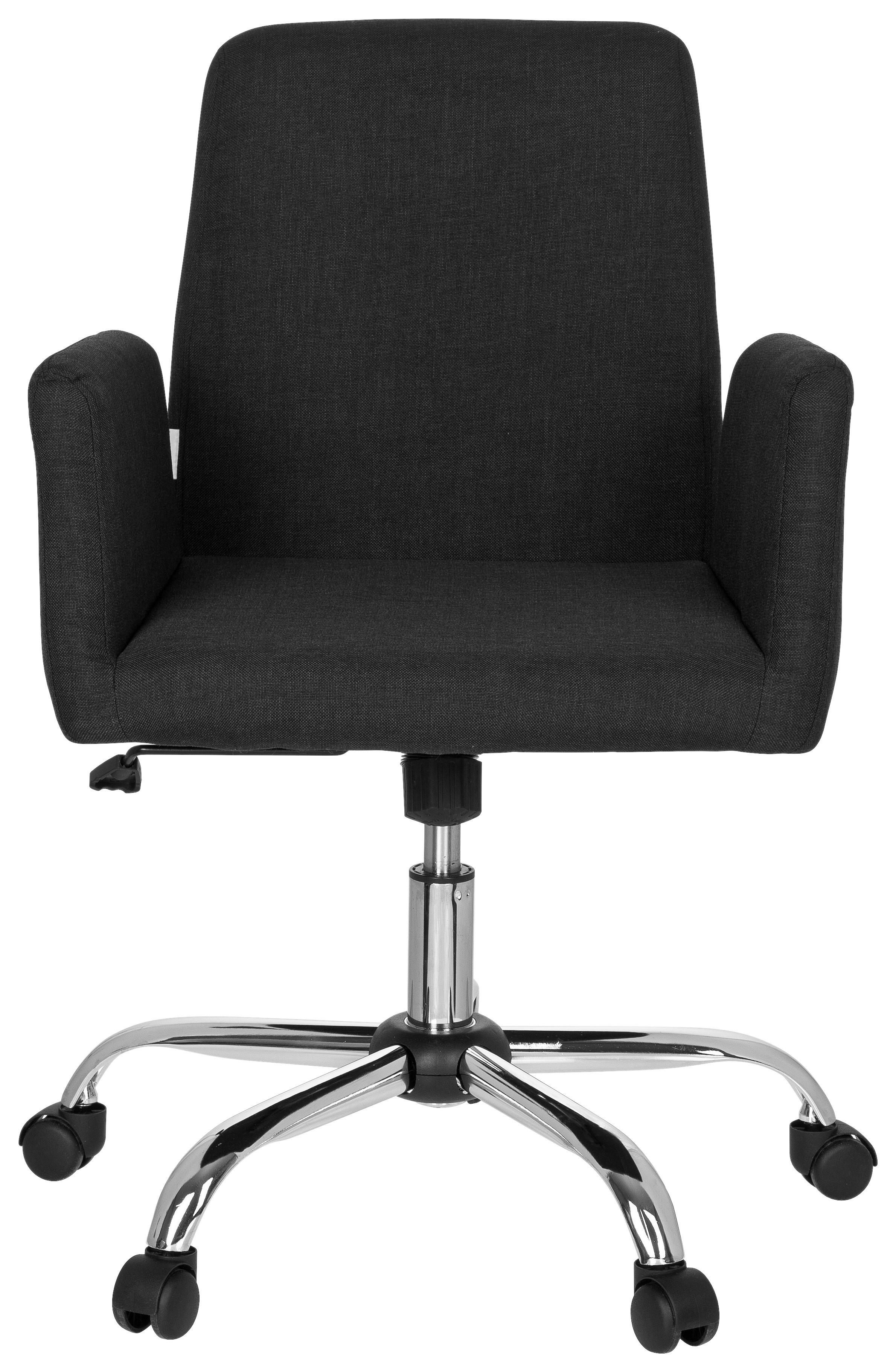 Drehstuhl Flow Schwarz ca. 54x95x44cm Kunststoff MID.YOU Wohnzimmermöbel Schwarz