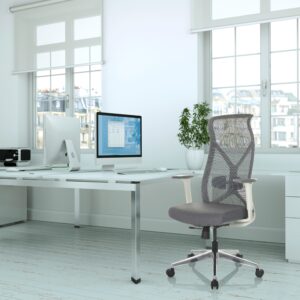 Drehstuhl Azurro White Grau Textil MID.YOU Wohnzimmermöbel Schwarz