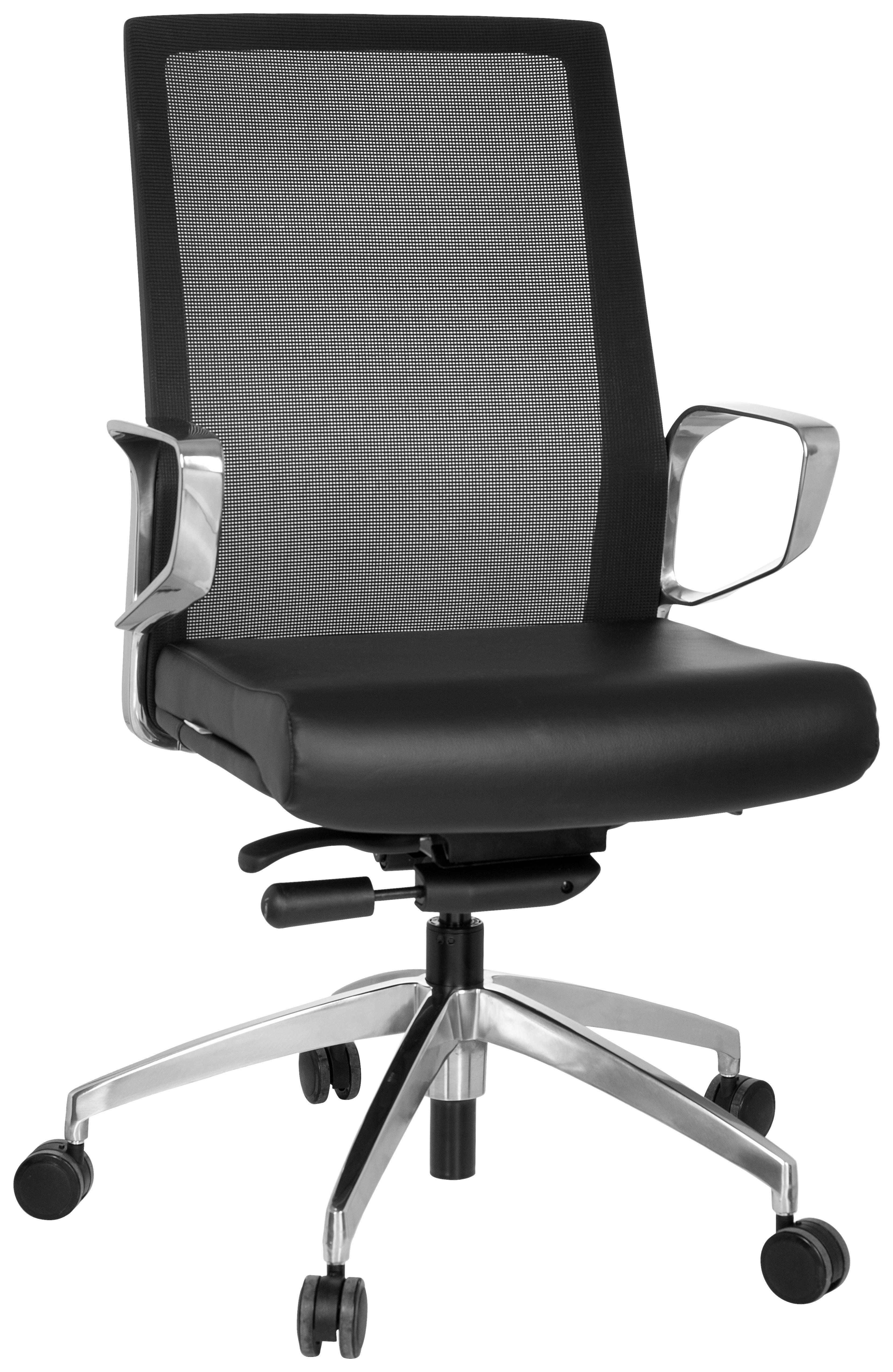 Wohnli Möbelsuche - Drehstuhl Provider Net Schwarz ca. 57x110x50cm