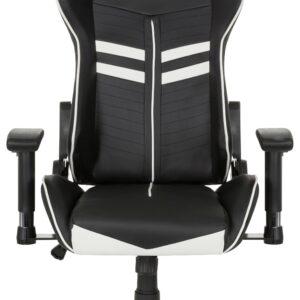 wohnli-moebel-suche-001918019301-1 Gamingstuhl League Pro Schwarz/Weiß ca. 72x138x63cm Kunststoff, Textil MID.YOU Möbel > Stühle > Bürostühle > Bürostühle ergonomisch Schwarz