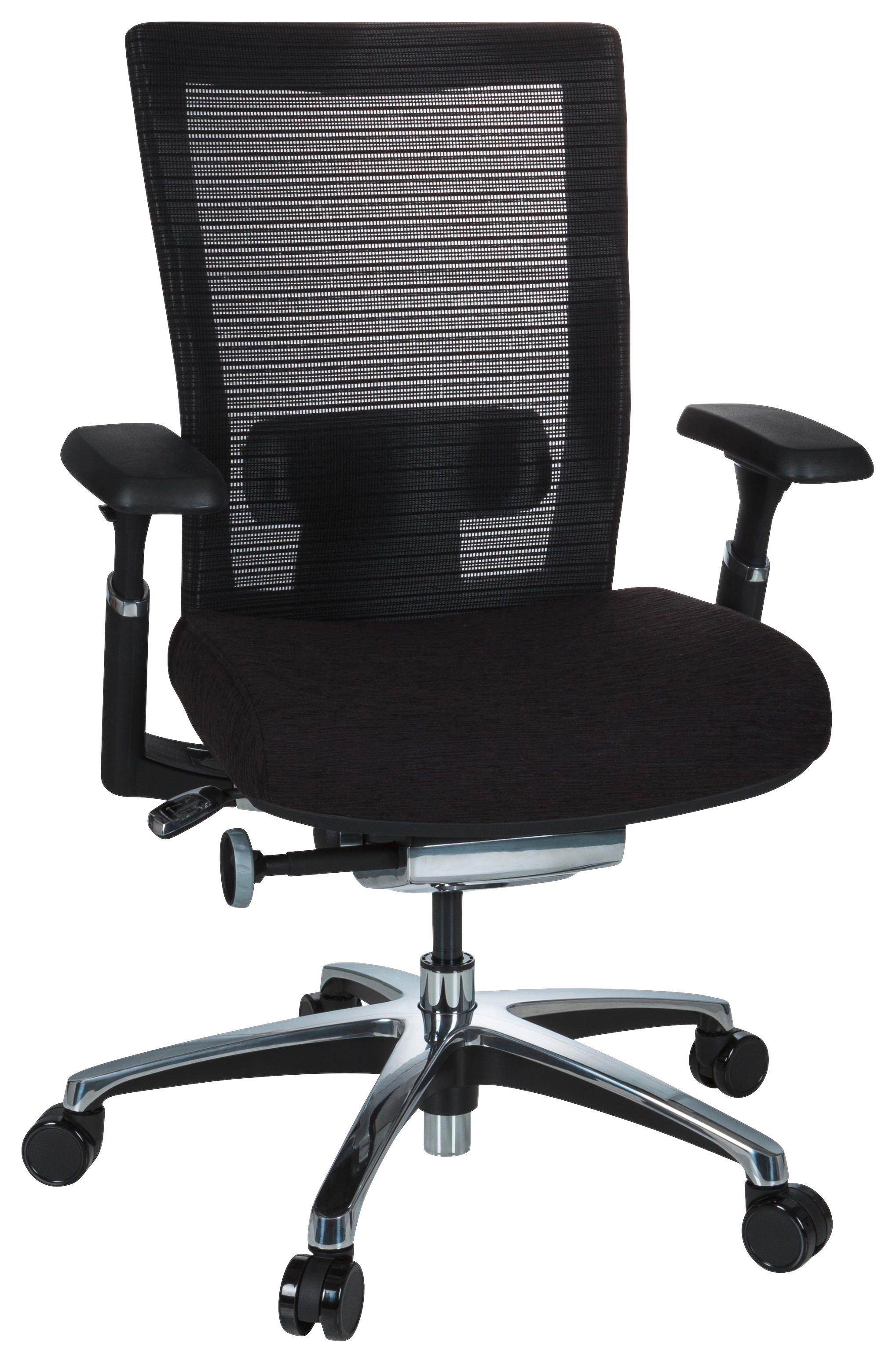 Wohnli Möbelsuche - Drehstuhl Nova Pro Alu Schwarz ca. 65x101x60cm