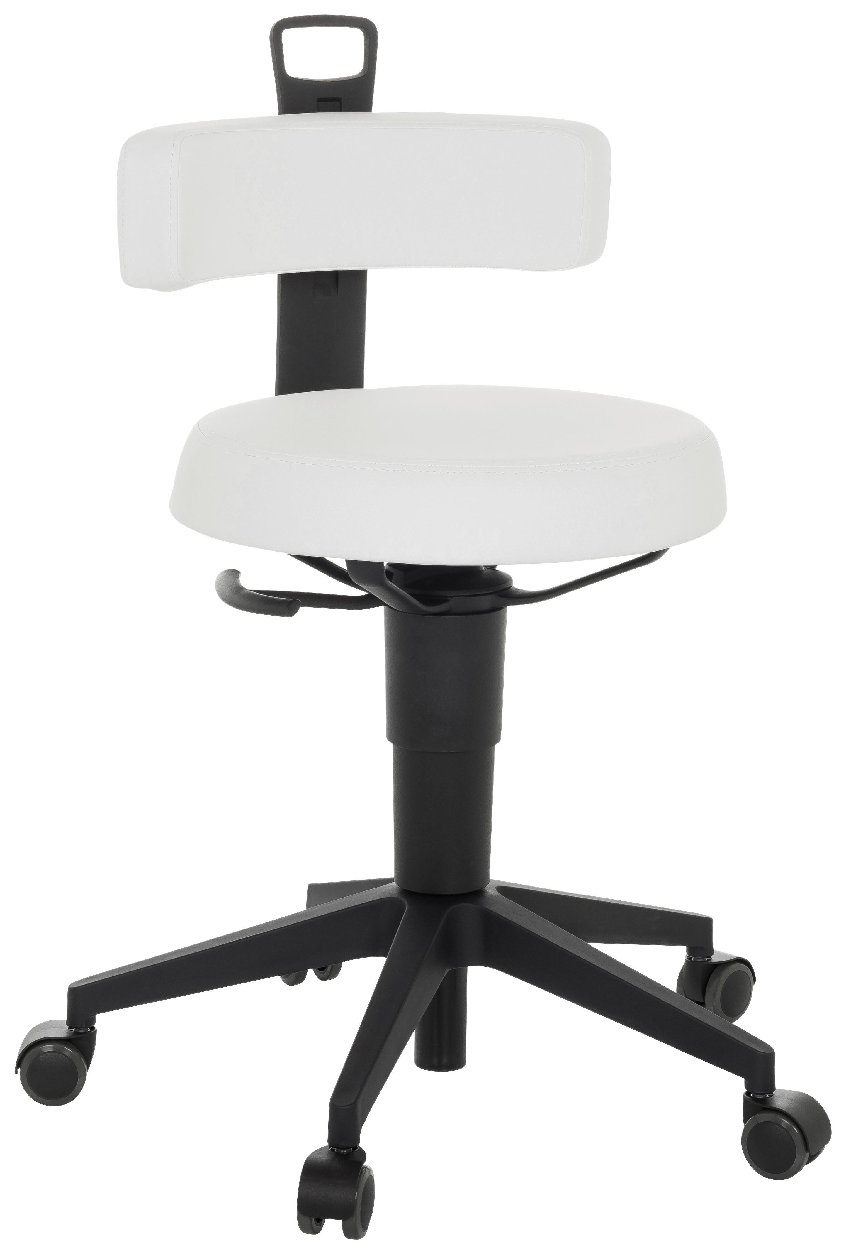 wohnli-moebel-suche-001918023702 Wohnli Möbelsuche - Bürohocker Top Work Flex Pu Weiß/Schwarz