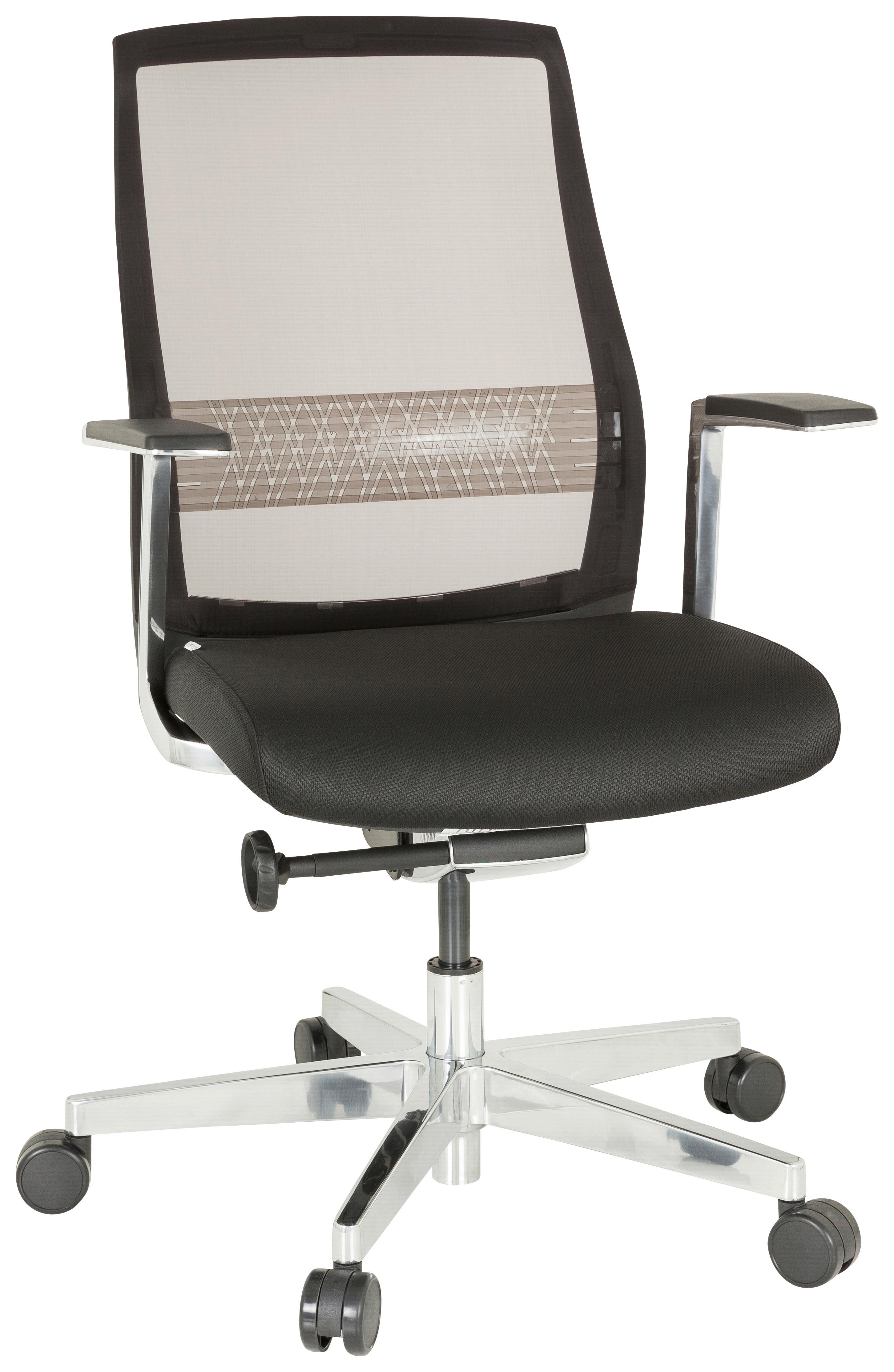 wohnli-moebel-suche-001918024201 Wohnli Möbelsuche - Drehstuhl Fountaine Pro Schwarz/Silberfarben