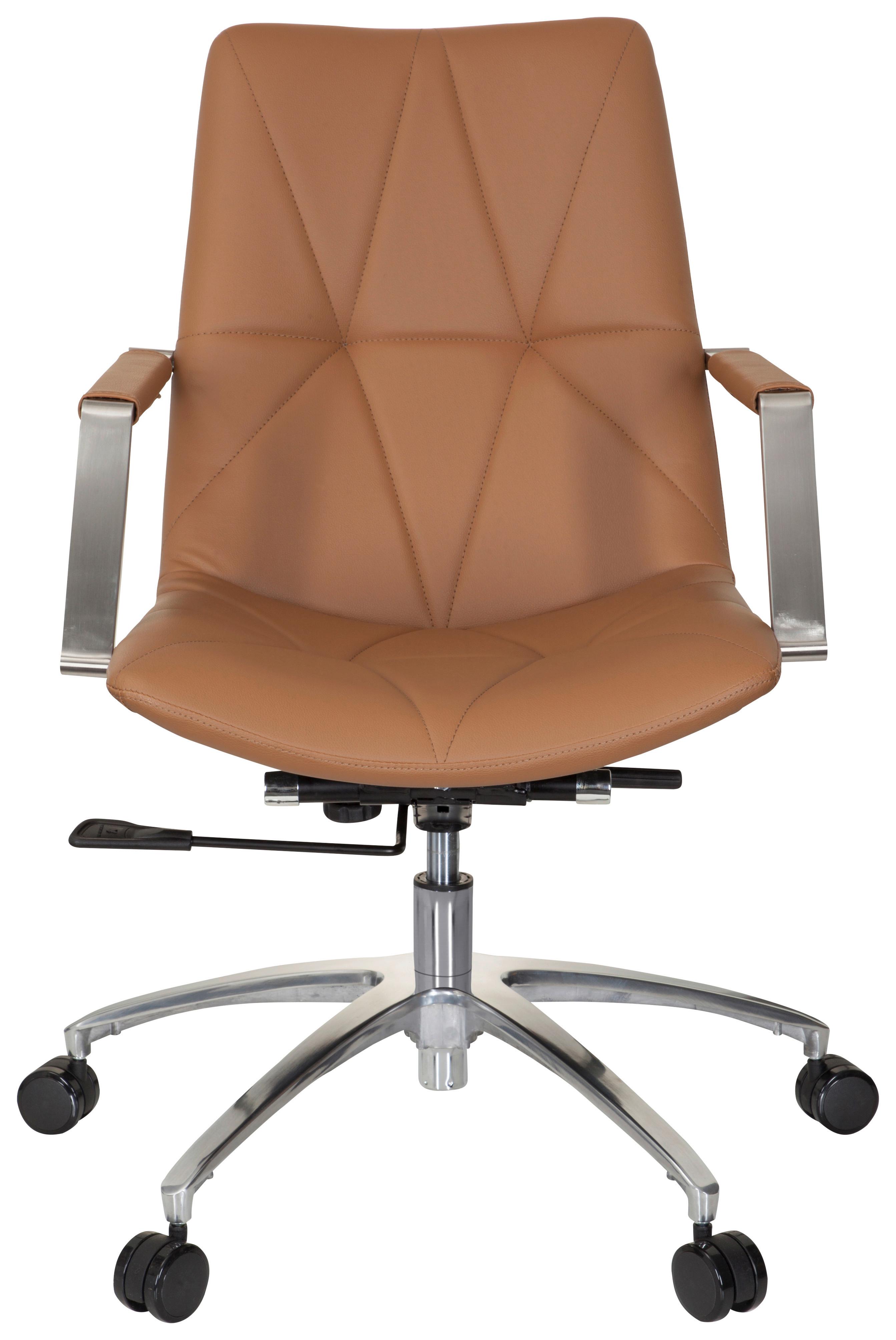 Drehstuhl Saranto II Braun Textil MID.YOU Möbel > Stühle > Bürostühle > Bürostühle ergonomisch Braun