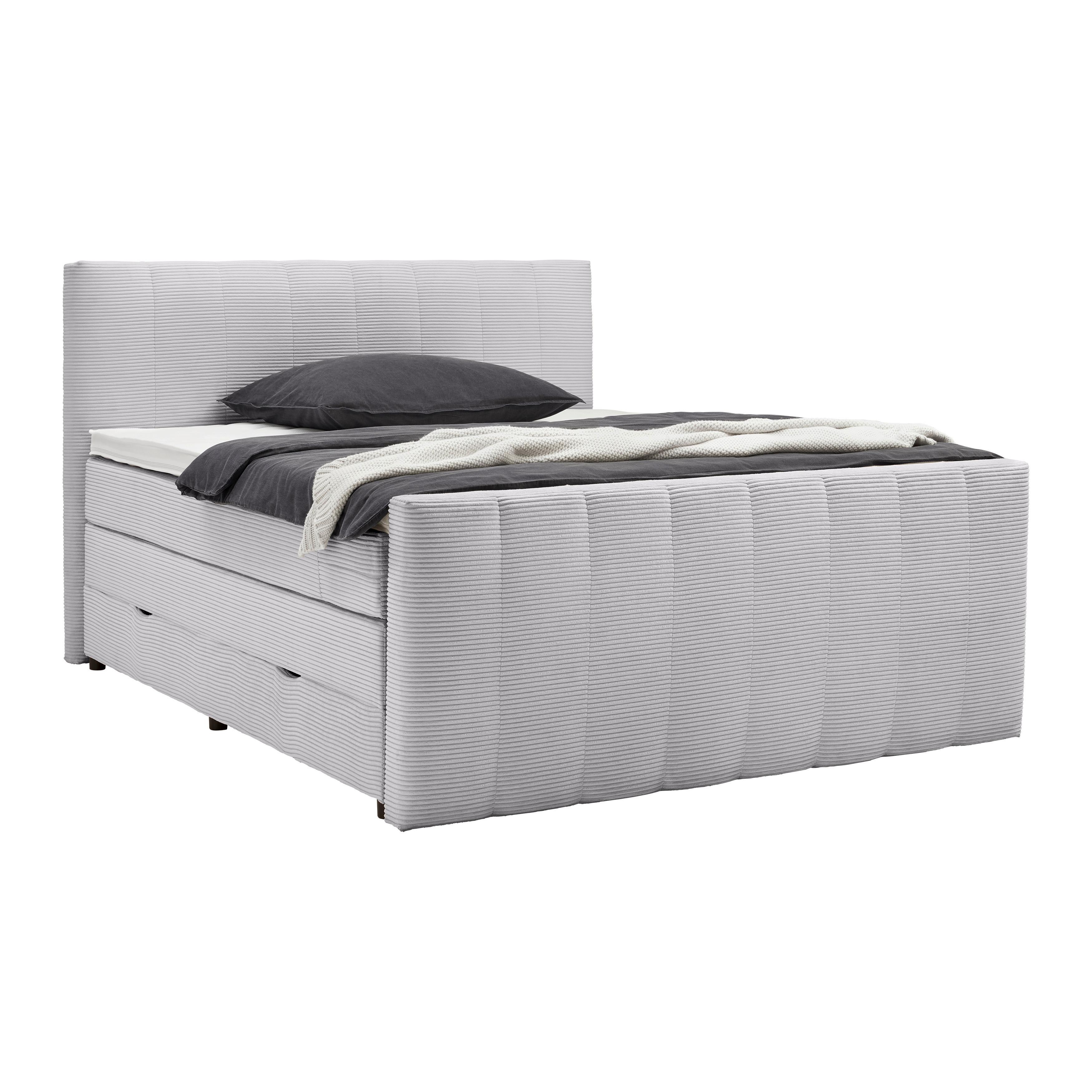 wohnli-moebel-suche-001933000308 Wohnli Möbelsuche - Boxspringbett Malaga Hellgrau ca. 160x200cm