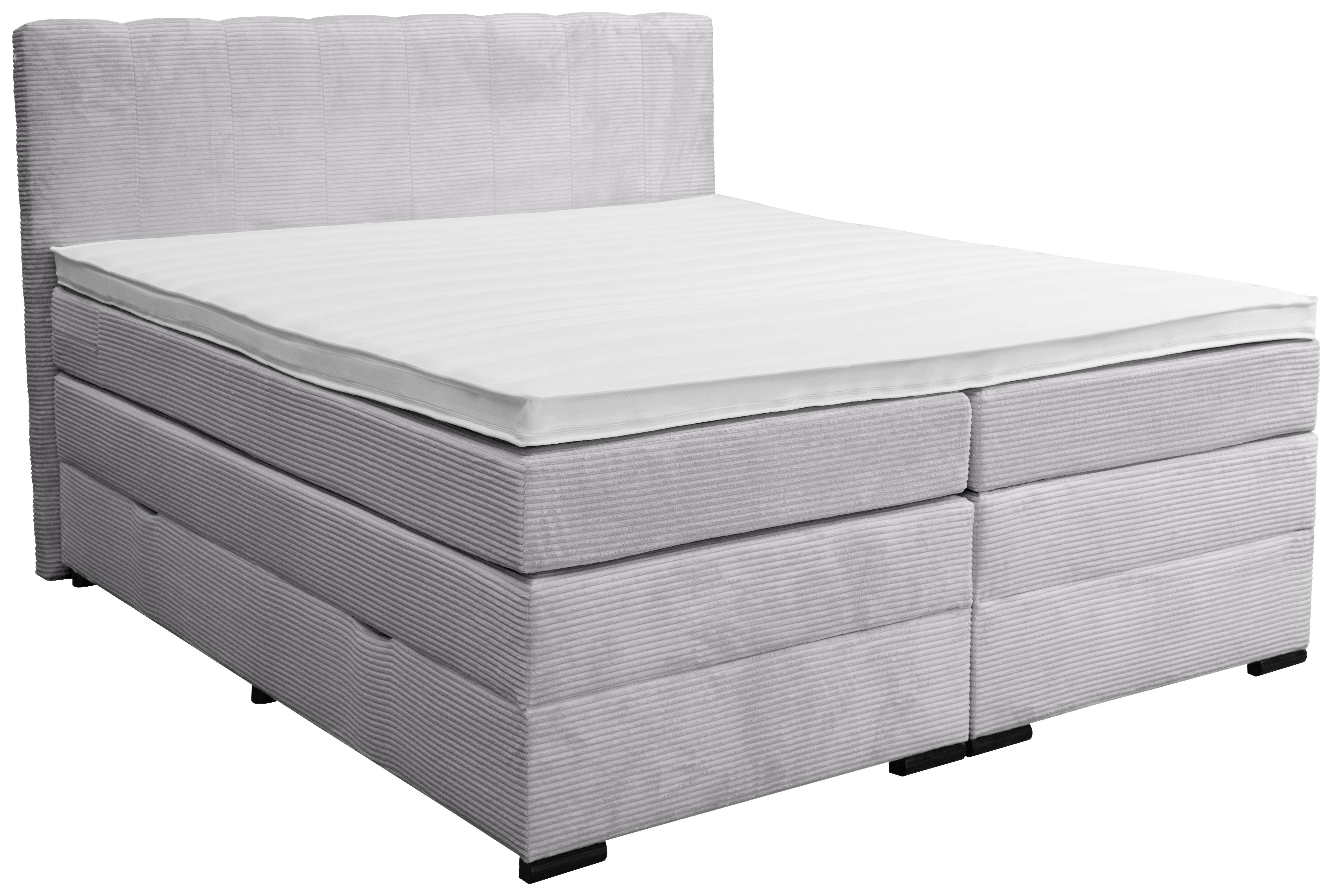 wohnli-moebel-suche-001933000317 Wohnli Möbelsuche - Boxspringbett Malaga ohne Fußteil Grau ca. 180x200cm
