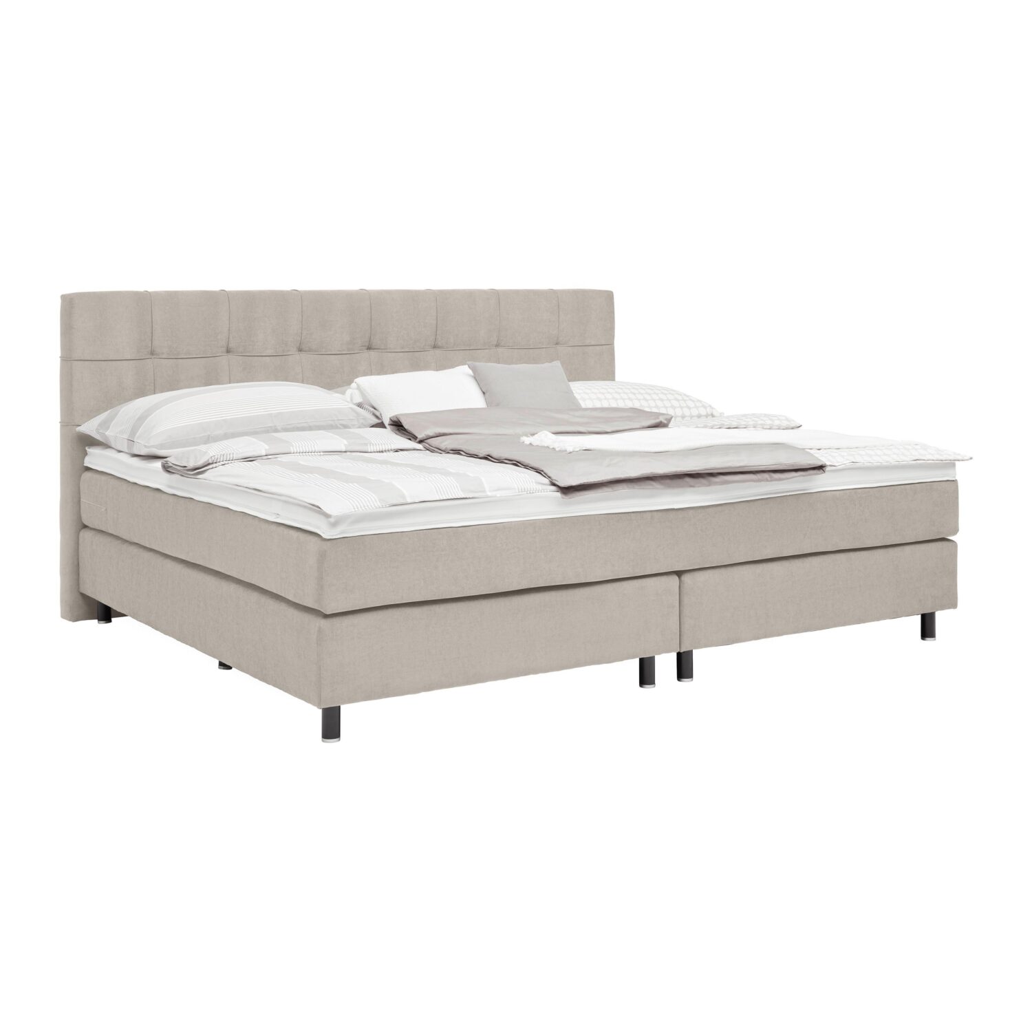Wohnli Möbelsuche - Boxspringbett Primo Taupe ca. 240x200cm