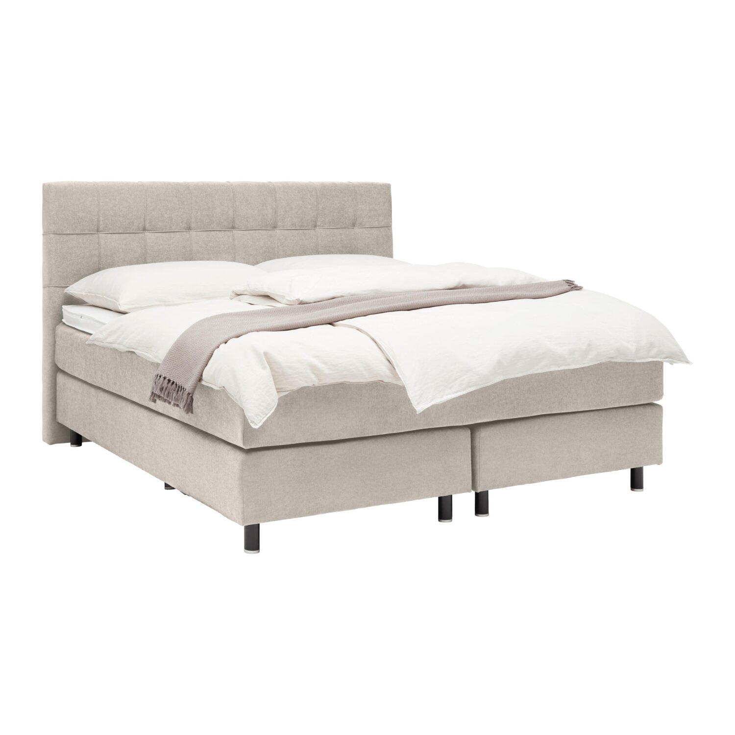 Wohnli Möbelsuche - Boxspringbett Primo Taupe ca. 180x200cm