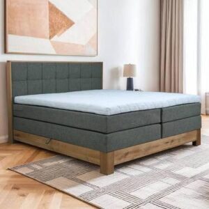 wohnli-moebel-suche-001933005512-1 Boxspringbett Cloud Anthrazit ca. 160x200cm Holz, Textil, Holzwerkstoff Premium Living Möbel > Betten > Boxspringbetten Anthrazit