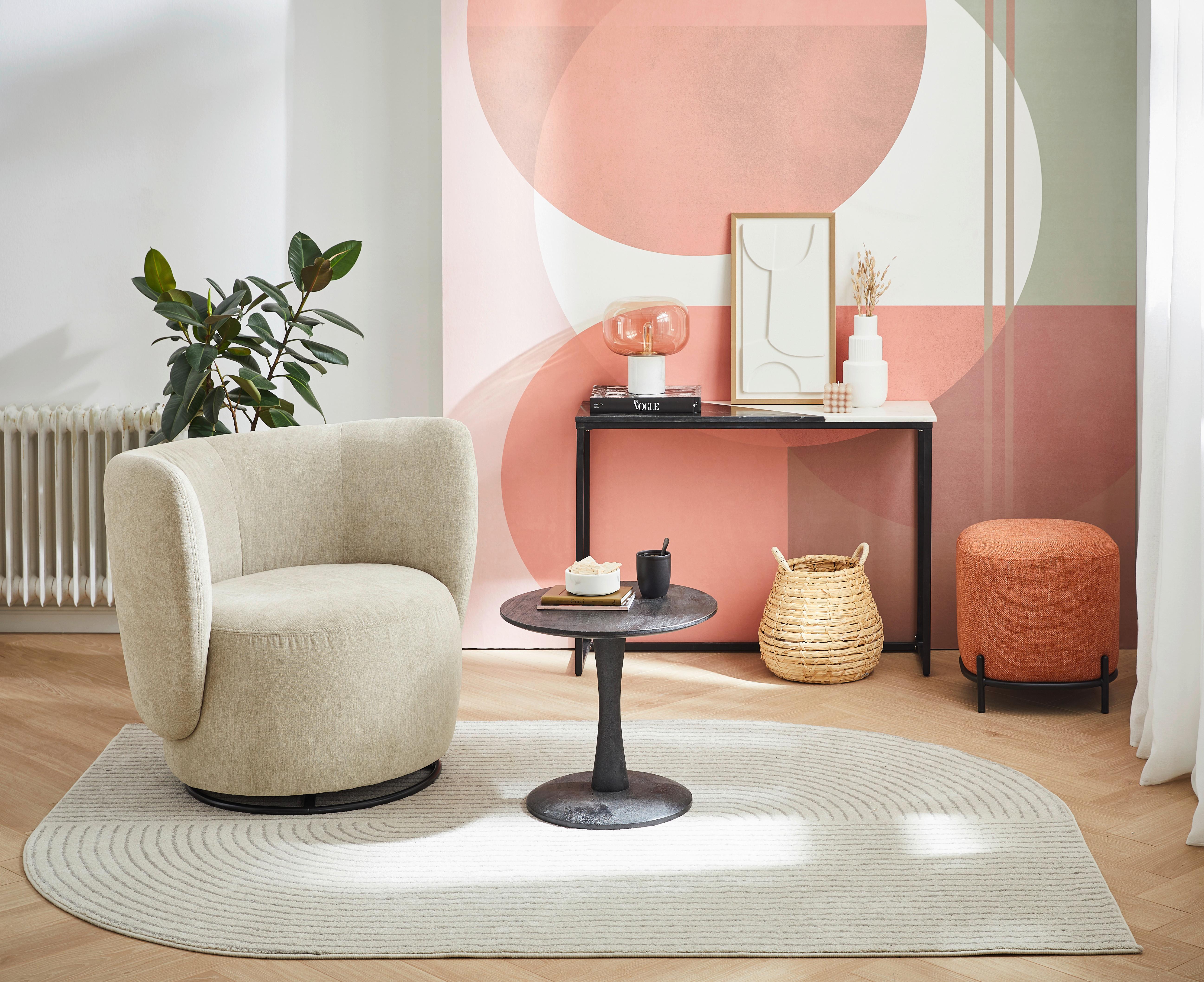 Cocktailsessel Boli Beige Textil Livetastic Möbel > Sessel > Relaxsessel Beige