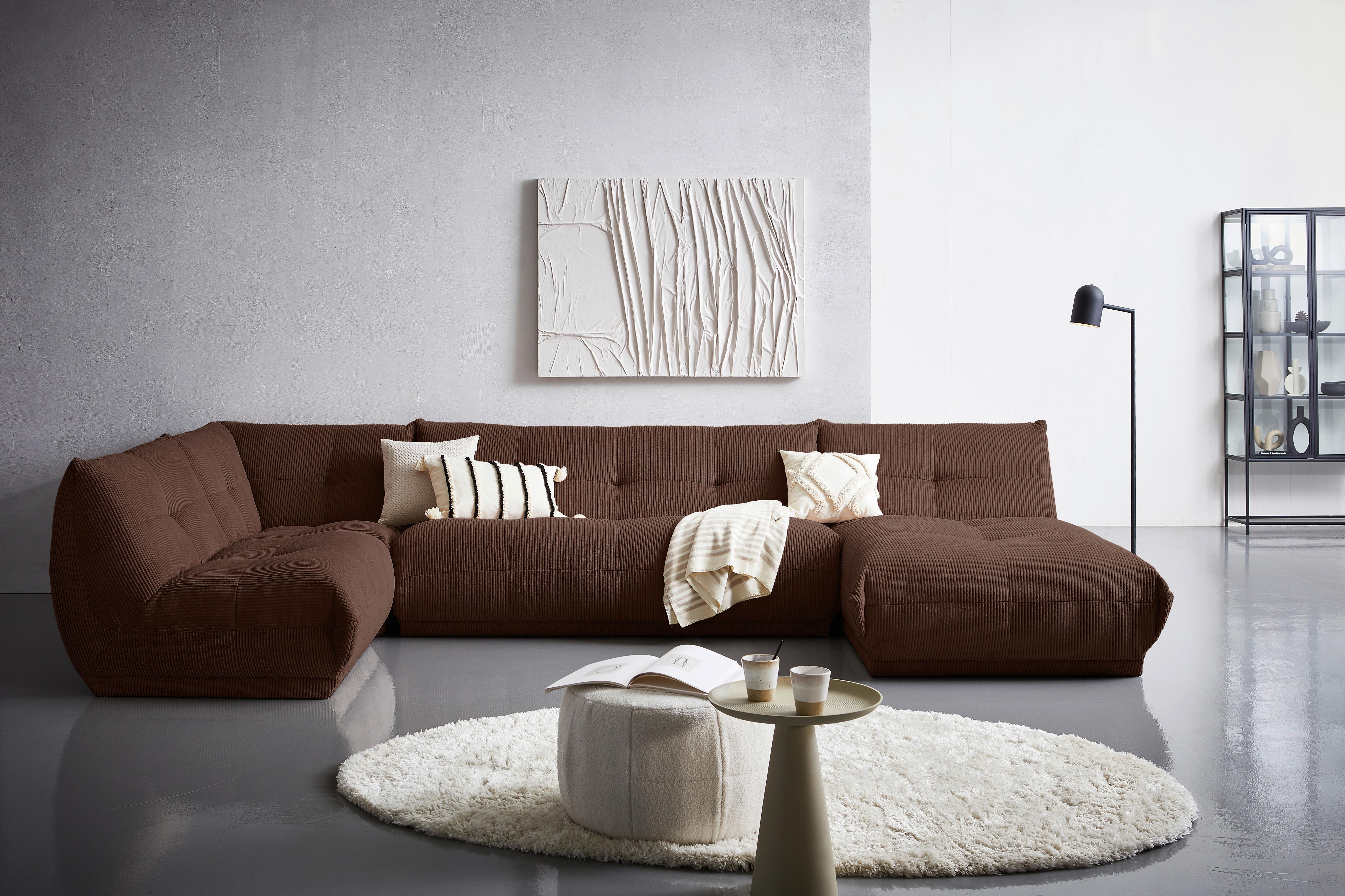 Modul Sofa Giselle Ottomane Braun Textil Livetastic Möbel > Sofas & Couches > Sofas Braun
