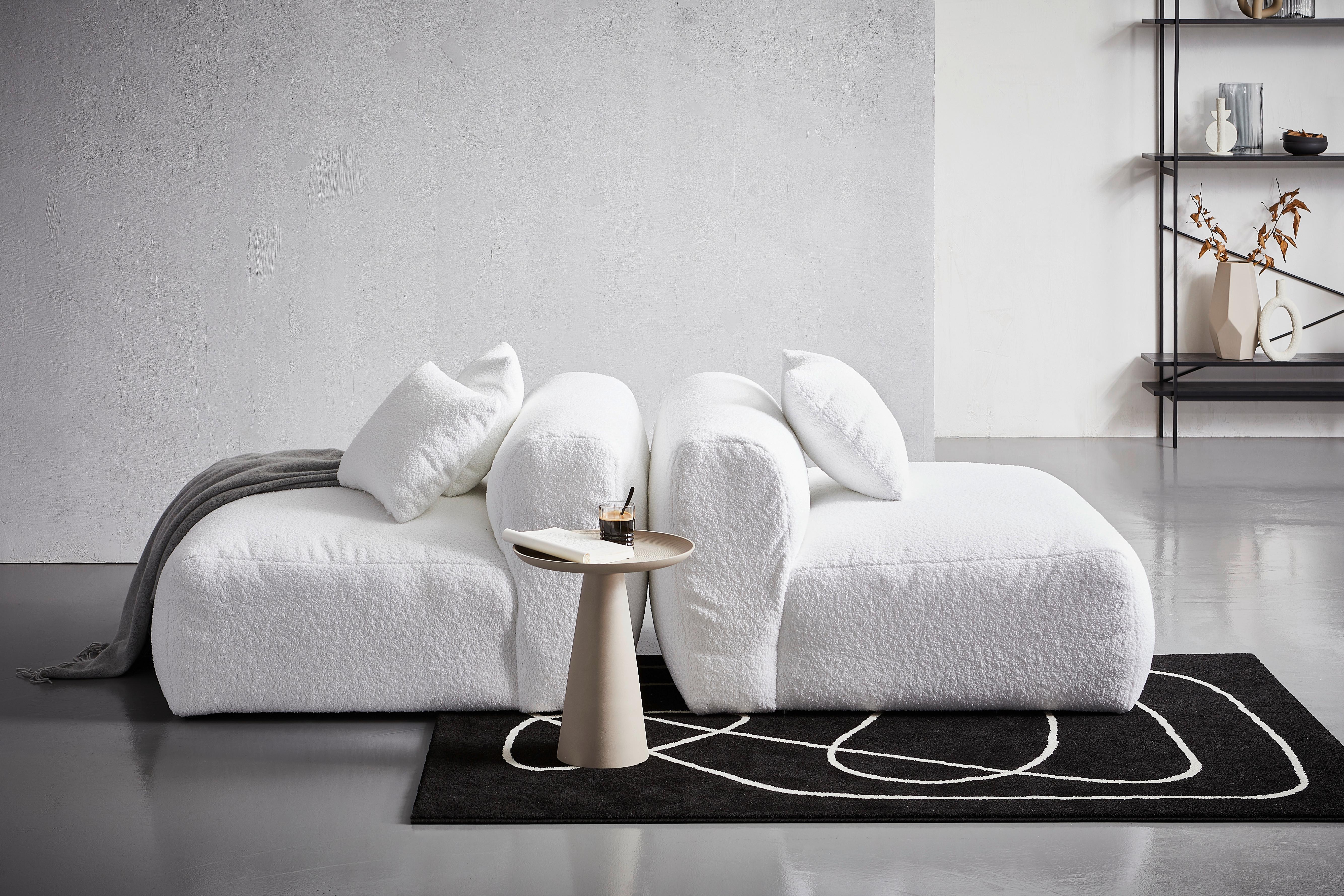 Modul Sofaelement Bloom Weiß Textil Livetastic Möbel > Sofas & Couches > Sofas Weiß