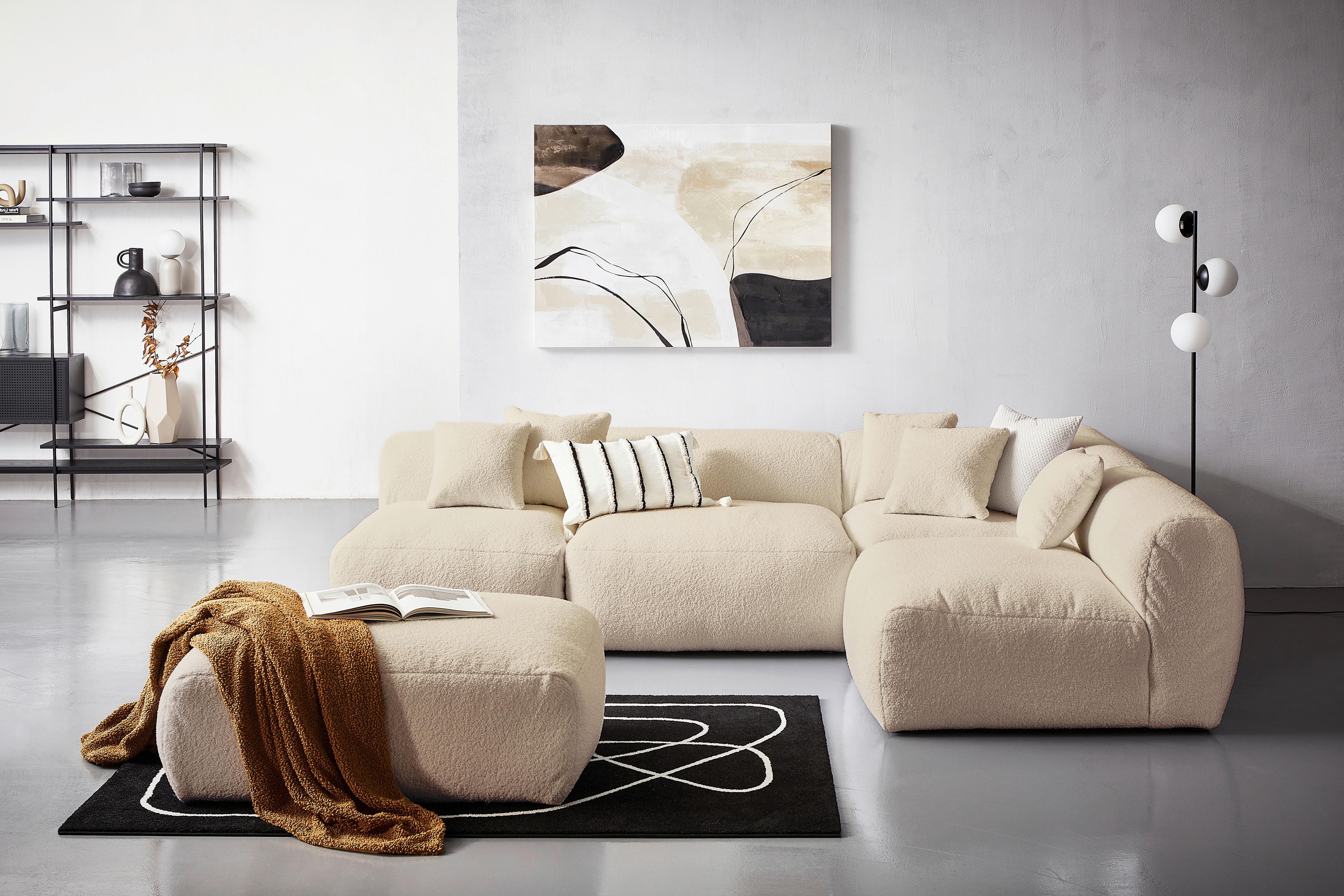 Modul Sofaelement Bloom Ecke Beige Textil Livetastic Möbel > Sofas & Couches > Sofas Beige