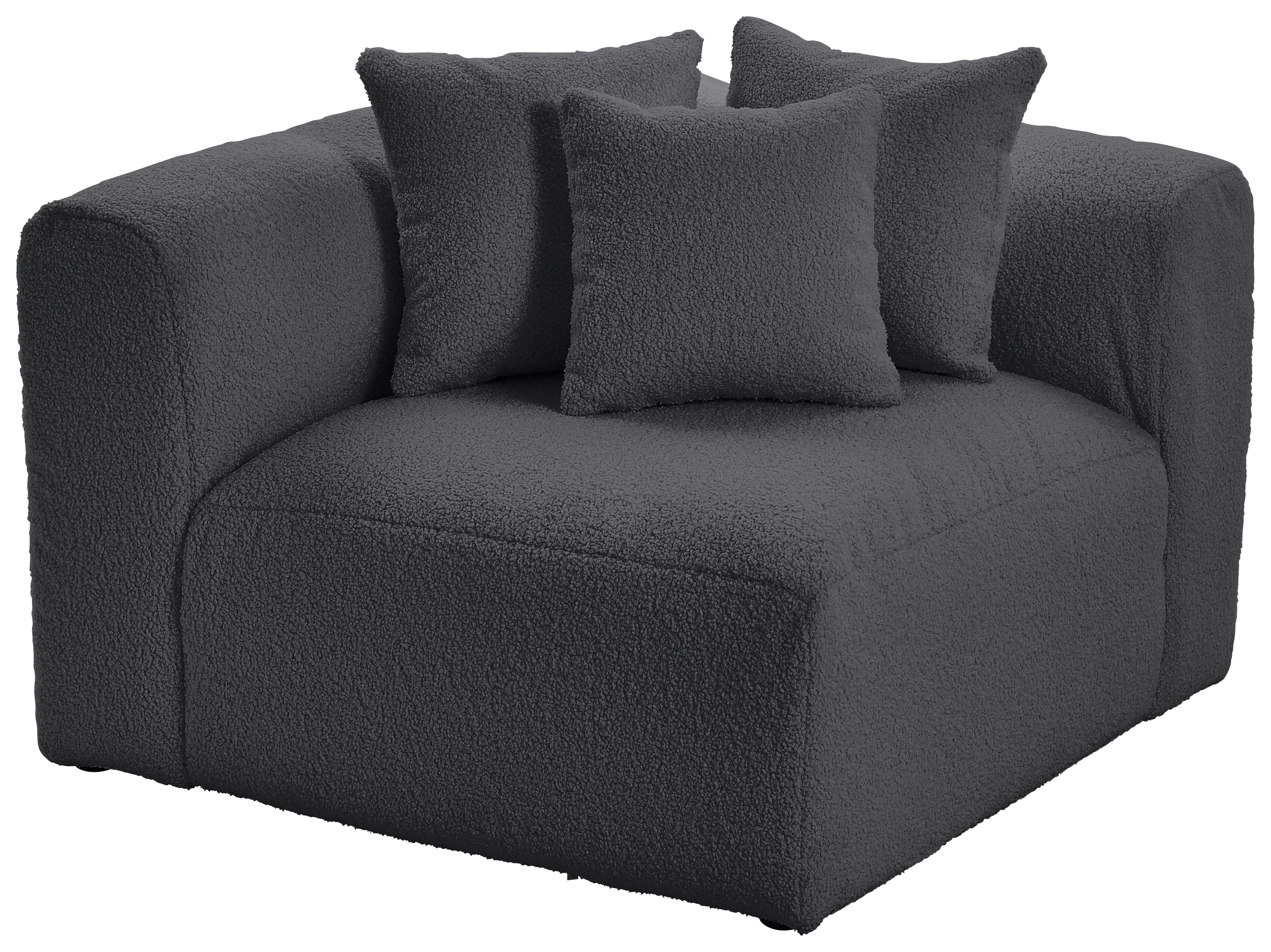 Wohnli Möbelsuche - Modul Sofaelement Bloom Ecke Dunkelgrau