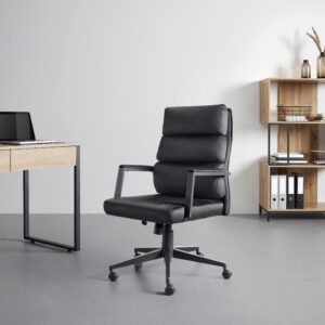 Chefsessel Man in Black Schwarz Metall, Kunststoff, Textil Mömax Möbel > Stühle > Bürostühle > Chefsessel Schwarz