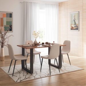 wohnli-moebel-suche-002014019101-1 Esstisch Malmo Akaziefarben Echtholz ca. 140/80/76 cm Holz, Metall Bessagi Home Möbel > Tische > Esstische > Esstische Holz Braun
