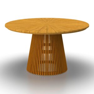 wohnli-moebel-suche-002014019301-1 Gartentisch Sanja Massiv Teak ca. Ø 140x76 cm Holz Bessagi Garden Garten & Outdoor > Gartenmöbel > Gartentische > Gartenesstische Braun