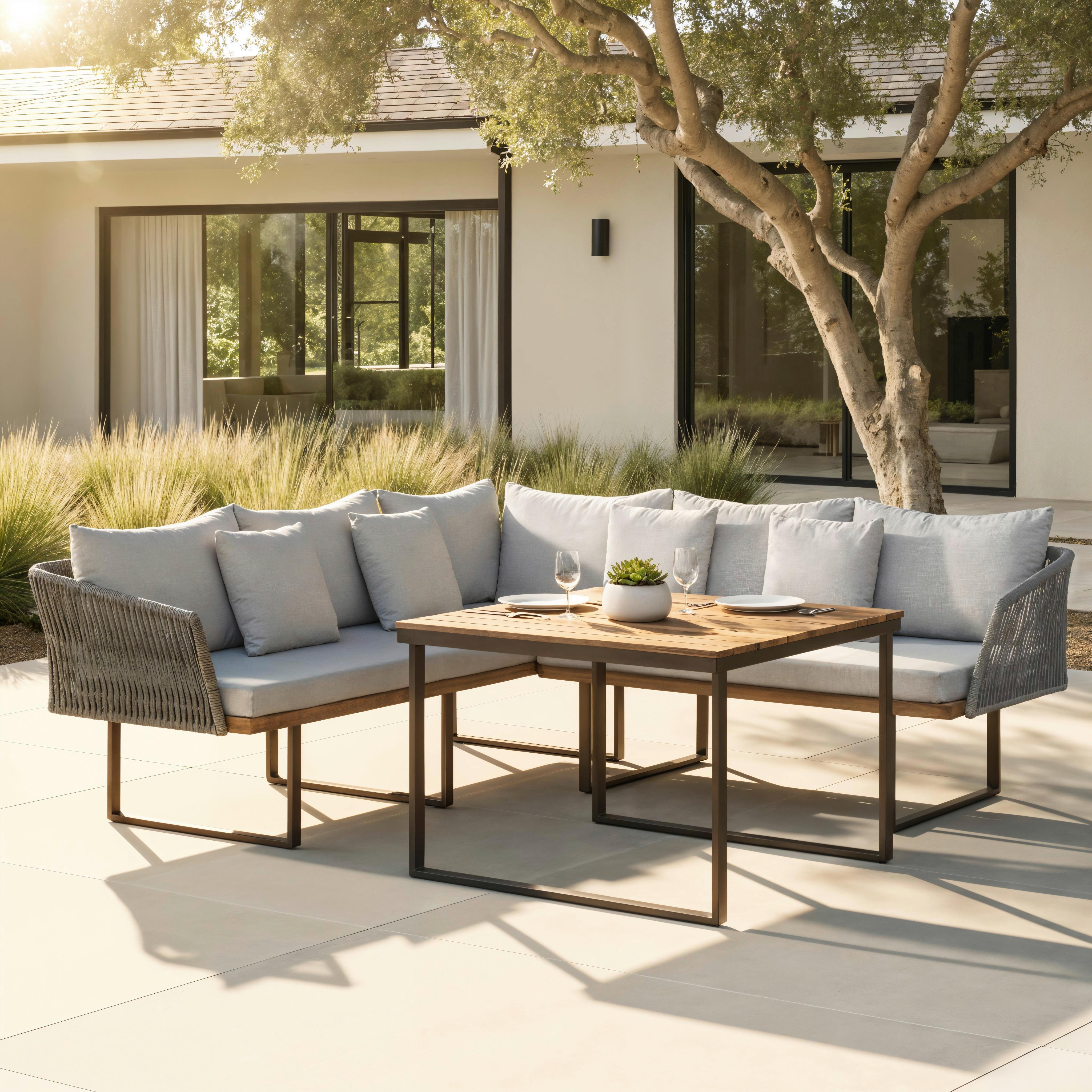 wohnli-moebel-suche-002014021101 Wohnli Möbelsuche - Dining-Loungeset Viola Grau Outdoorstoff/Metall/Holz