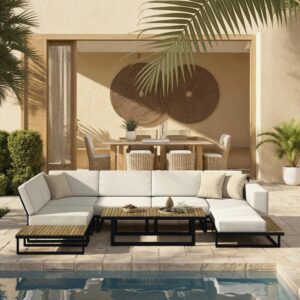 wohnli-moebel-suche-002014026501 Wohnli Möbelsuche - Loungegarnitur Marla Creme Holz/Outdoorstoff/Metall