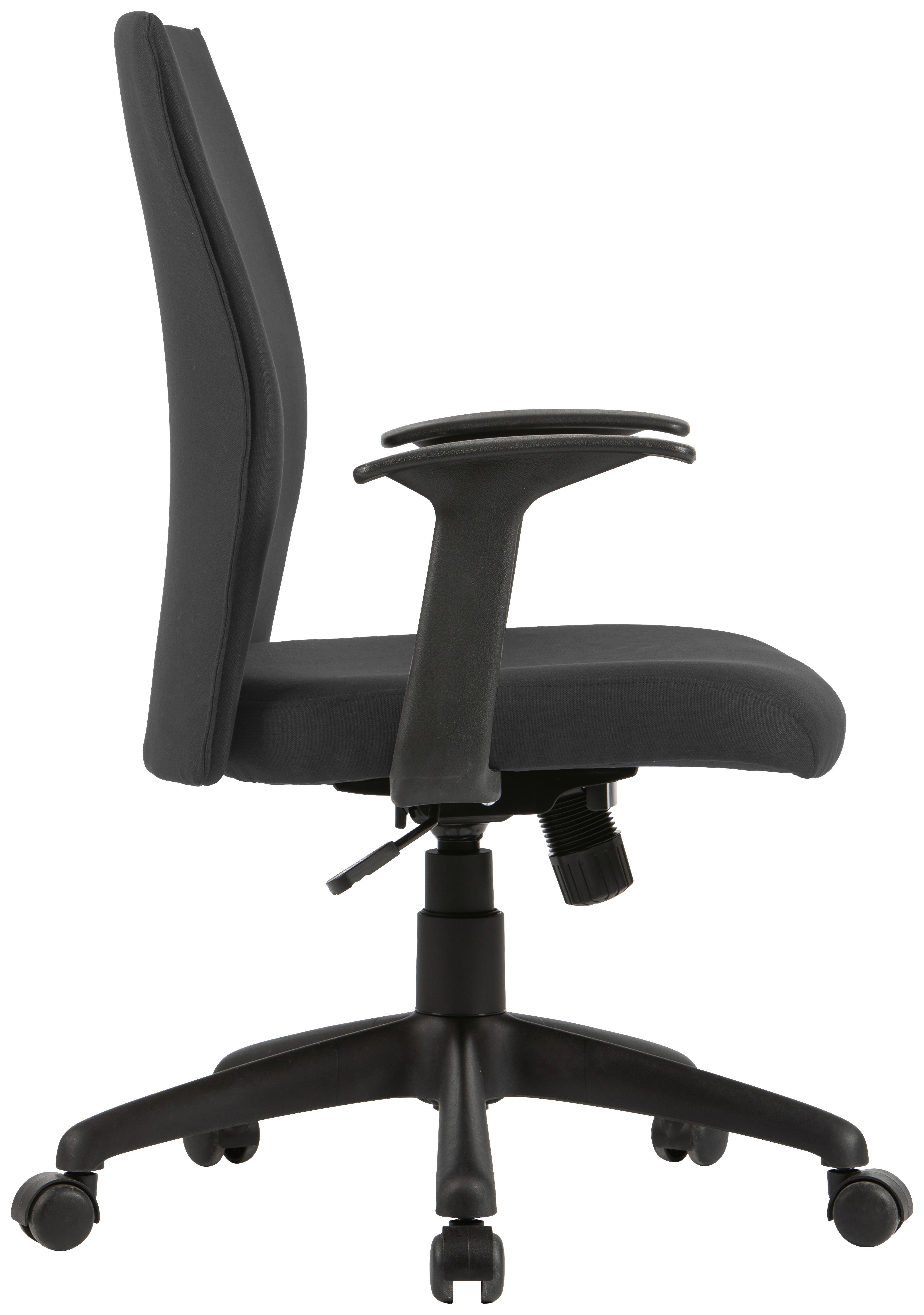 Drehstuhl Rocket Schwarz Kunststoff, Textil MID.YOU Möbel > Stühle > Bürostühle > Bürostühle ergonomisch Schwarz
