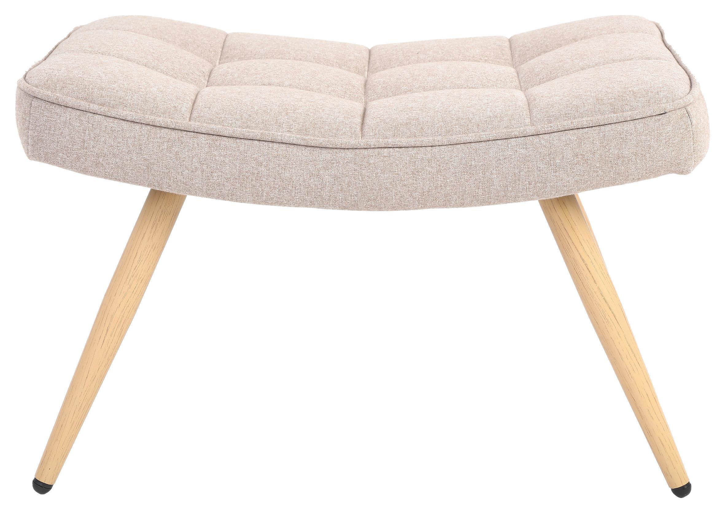 Wohnli Möbelsuche - Hocker Uta Beige Webstoff