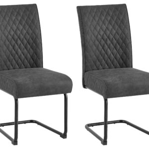Wohnli Möbelsuche - Schwingstuhl-Set Maria-XXL 2er-Set Anthrazit