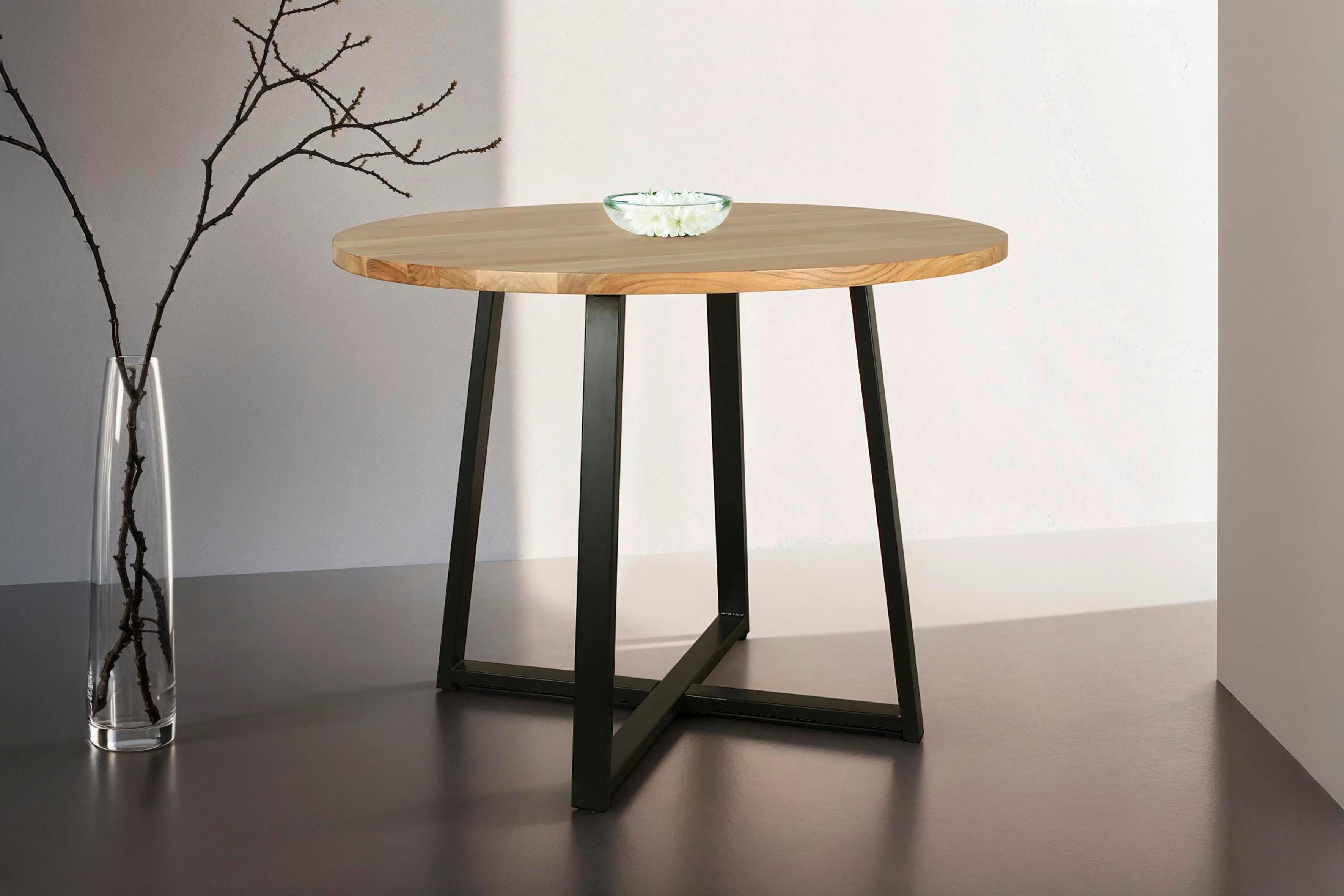 ESSTISCH ARROW Holz, Metall MID.YOU Möbel > Tische > Esstische > Esstische Holz Schwarz