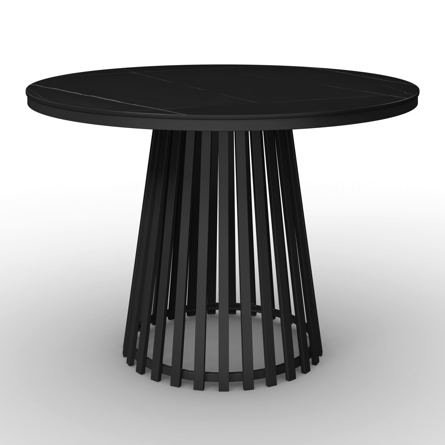 Wohnli Möbelsuche - Esstisch rund Pela Schwarz MDF Ø/H ca. 110/75 cm