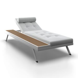 wohnli-moebel-suche-002069003305-1 Gartenliege Avolina Steingrau Outdoorstoff/Metall Textil, Kunststoff, Metall Bessagi Garden Garten & Outdoor > Gartenmöbel > Gartenliegen Weiß
