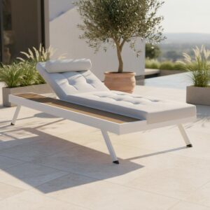 wohnli-moebel-suche-002069003305 Wohnli Möbelsuche - Gartenliege Avolina Steingrau Outdoorstoff/Metall
