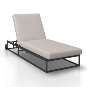 wohnli-moebel-suche-002069004401-1 Gartenliege Berry Hellgrau Outdoorstoff/Metall Metall, Kunststoff, Textil Bessagi Garden Garten & Outdoor > Gartenmöbel > Gartenliegen Grau