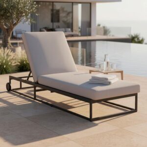 wohnli-moebel-suche-002069004401 Wohnli Möbelsuche - Gartenliege Berry Hellgrau Outdoorstoff/Metall