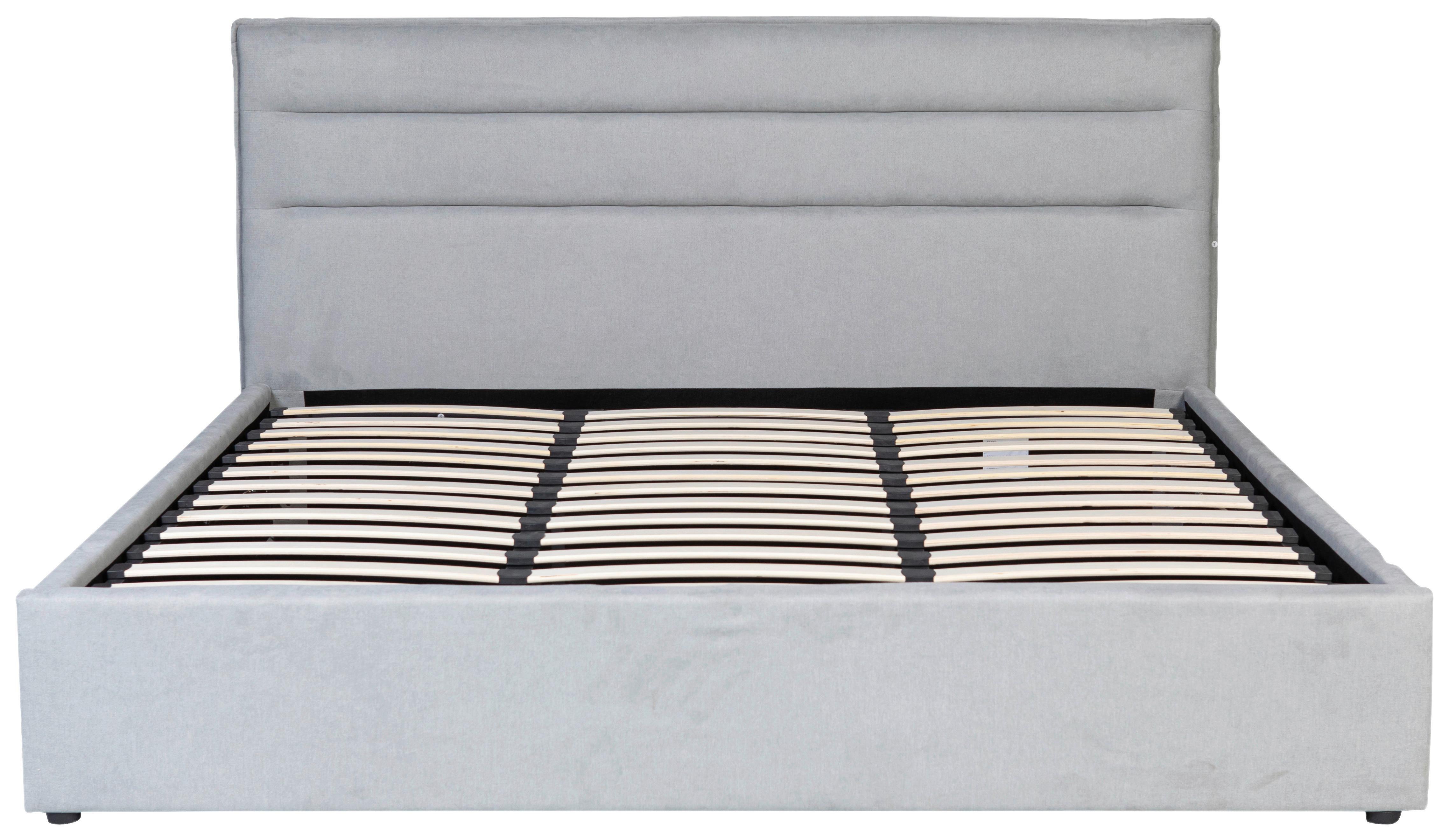 wohnli-moebel-suche-002084000605-1 Polsterbett Sienna Hellgrau ca. 180x200cm Holz, Metall, Textil Based Möbel > Betten > Doppelbetten Grau