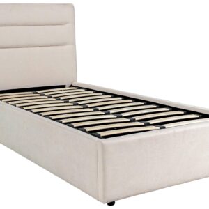 Polsterbett Sienna Beige ca. 90x200cm Holz, Metall, Textil Based Möbel > Betten > Einzelbetten Beige